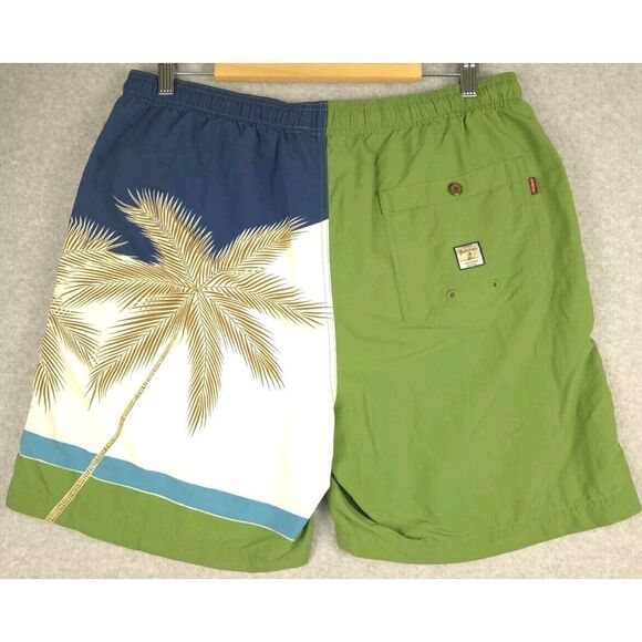 Tommy Bahama Palm Tree Swim‎ Trunk Mesh Lining Large Green - Picture 6 of 6